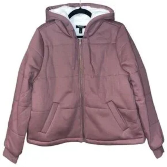 Size 0: Torrid Fleece Fur Lined Bomber - Picture 2 of 8